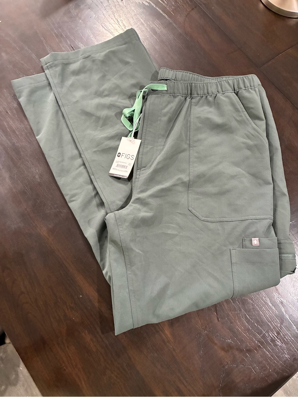 Figs Men's Sage Green Utility Jogger Scrub Pants
